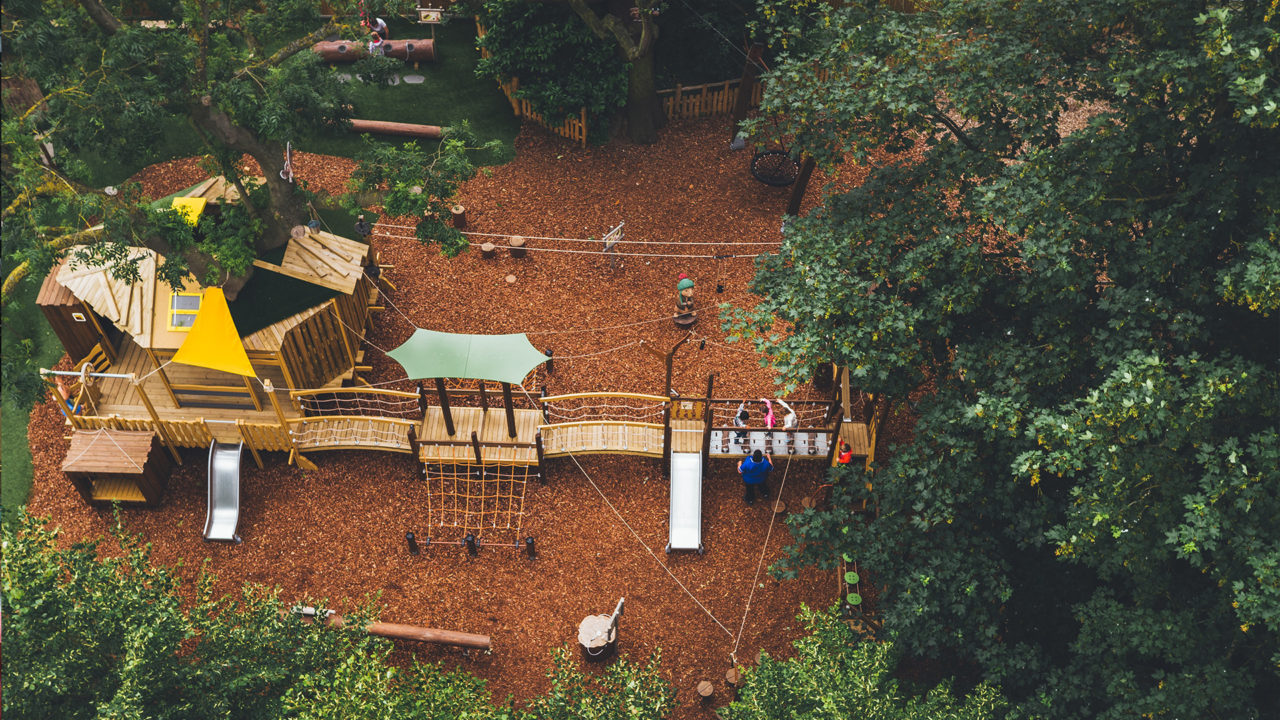 Potenzial für mehr Bewegung – dieser Spielplatz wartet auf seine Erweiterung.